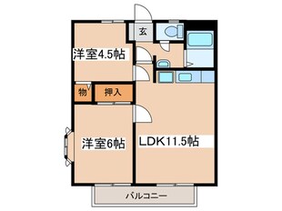 リ－ジェンシ－木村の物件間取画像